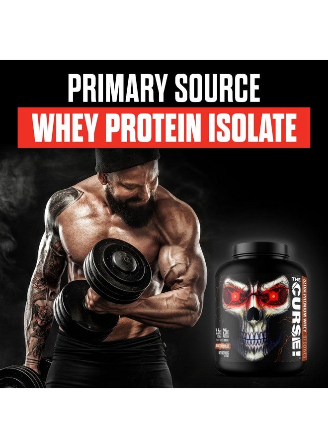 JNX SPORTS The Curse! Ultra Premium Whey Protein Powder Double Chocolate 5lb | 25g Protein Per Serve, Primary Source Whey Isolate