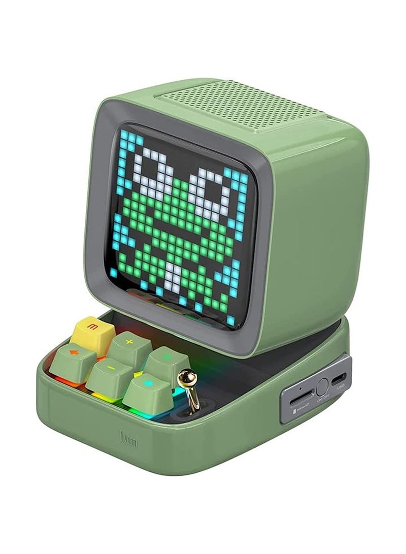 ديفوم مكبر صوت بلوتوث Divoom Ditoo Plus Retro Pixel Art Game - أخضر - Image 1