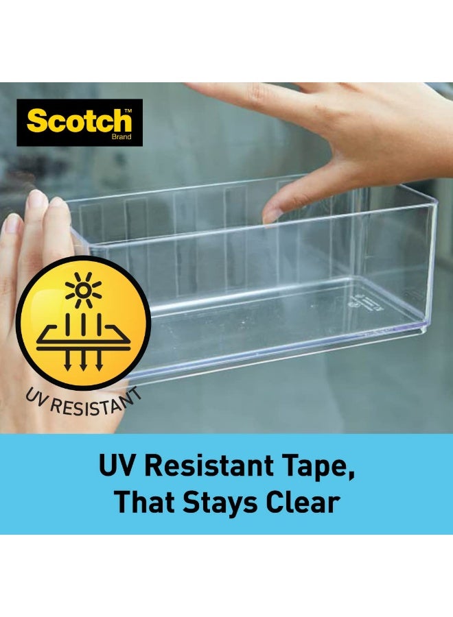 Scotch Clear Double-Sided Tape, Heavy Duty, Strong Adhesive, Invisible Finish, Holds 3.3 kg per Meter, works on uneven surfaces - Image 2