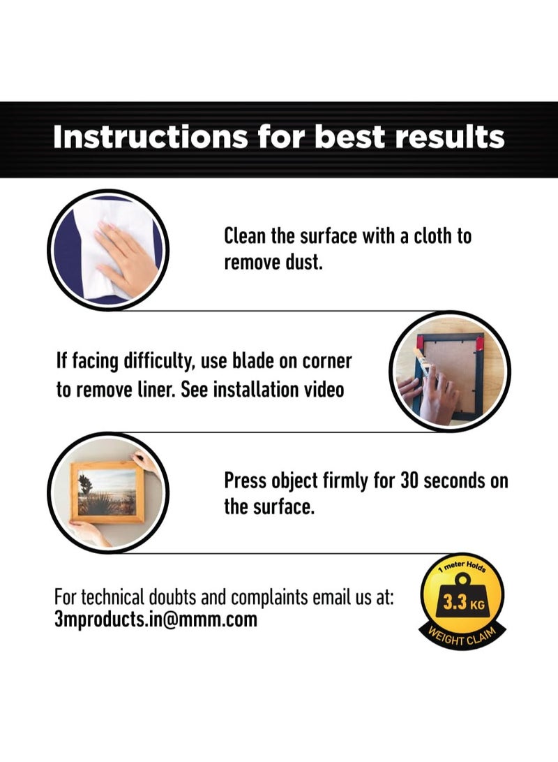 Scotch Clear Double-Sided Tape, Heavy Duty, Strong Adhesive, Invisible Finish, Holds 3.3 kg per Meter, works on uneven surfaces - Image 4