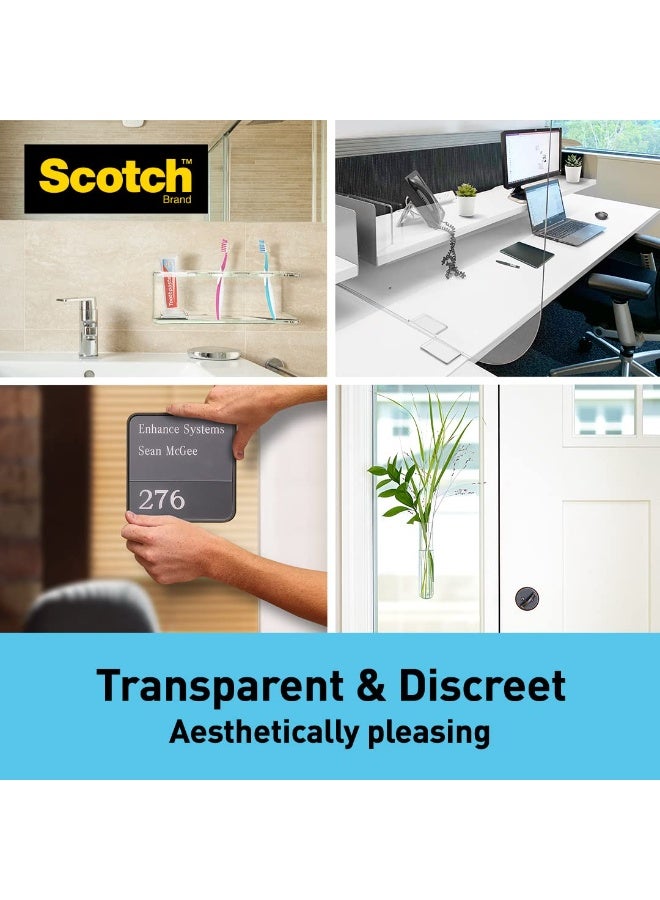 Scotch Clear Double-Sided Tape, Heavy Duty, Strong Adhesive, Invisible Finish, Holds 3.3 kg per Meter, works on uneven surfaces - Image 5