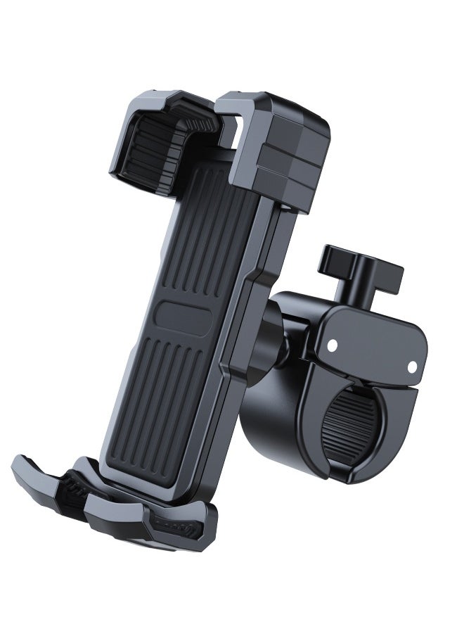 FLOWING - Phone Holder for Bike and Motorcycle Phone Mount Bicycle Cell Phone Mount Clamp for Handlebar - Image 1