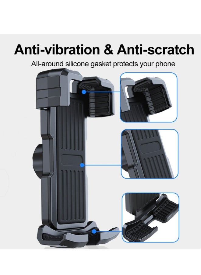 FLOWING - Phone Holder for Bike and Motorcycle Phone Mount Bicycle Cell Phone Mount Clamp for Handlebar - Image 1