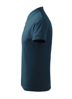 برينت شوب فور مي تيشيرت بولو أساسي للكبار من الجنسين بأكمام قصيرة 220 GSM أزرق كحلي  - Image 4