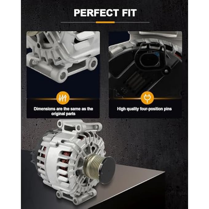 ROADFAR Alternator Compatible for Mercedes-Benz for C250 1.8L 2012-2015, Replace 11822 11814 - Image 3