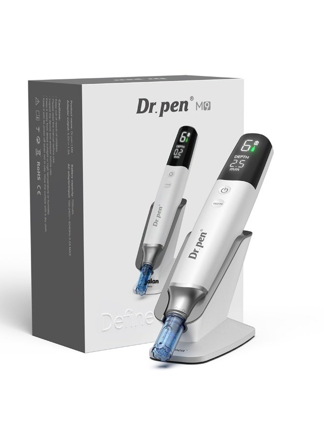 دي آر. بن Dr. Pen M9 جهاز ميكرونيدلينغ ذكي – قلم درما احترافي لاسلكي مع تعديل ذكي لعمق الإبرة، 6 مستويات للتحكم في السرعة، شحن سريع عبر Type-C. مناسب لإزالة الندوب من الوجه والجسم، ومكافحة الشيخوخة، وتجديد البشرة. - Image 1