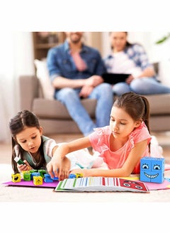 GROIC Wooden Expression Blocks, Face Changing Cube Blocks Matching Game, Educational Montessori Toys, Board Game Brain Teaser Puzzles, Geometric Educational Toys  - Image 5