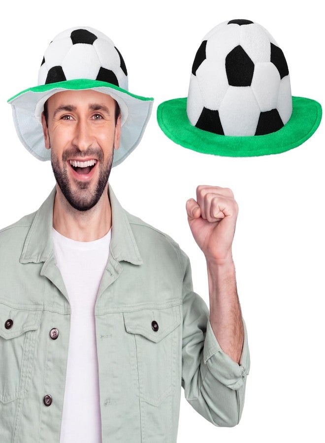 ShinyMatch 1 PC Soccer Ball Hat Funny Soccer Shaped Hat Sport Event Costume Hats Party Supplies Cosplay Headgear Cap Sports Fans Gift Football Birthday Costume Dress up for Holiday Decoration - Image 1
