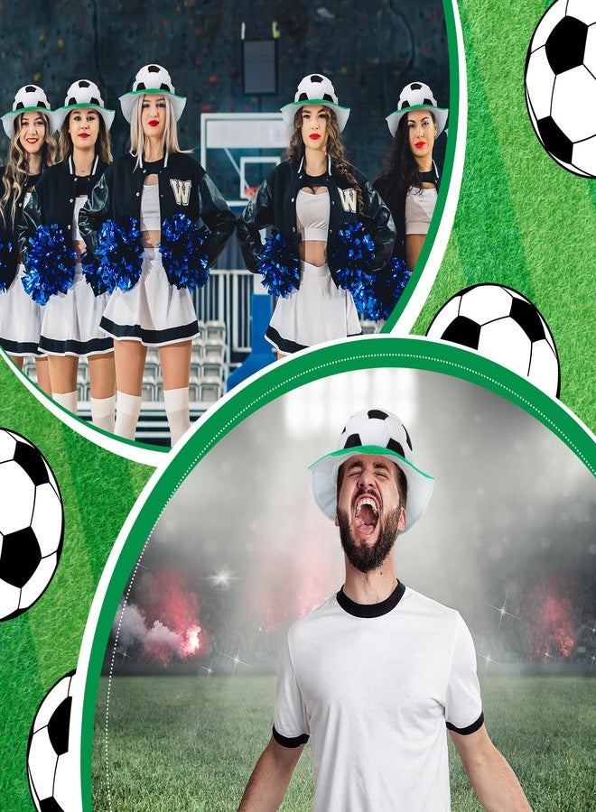 ShinyMatch 1 PC Soccer Ball Hat Funny Soccer Shaped Hat Sport Event Costume Hats Party Supplies Cosplay Headgear Cap Sports Fans Gift Football Birthday Costume Dress up for Holiday Decoration - Image 4