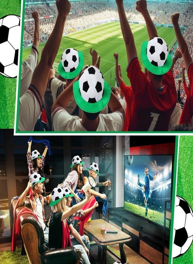ShinyMatch 1 PC Soccer Ball Hat Funny Soccer Shaped Hat Sport Event Costume Hats Party Supplies Cosplay Headgear Cap Sports Fans Gift Football Birthday Costume Dress up for Holiday Decoration - Image 5