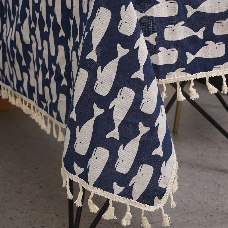 Piece Cotton Linen Printed Tablecloth 140 260 Size Suitable For All Seasons - Image 2
