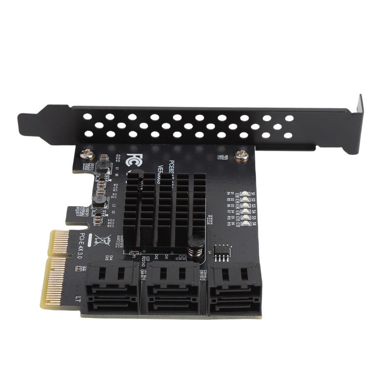 PCIe to SATA Expansion Card 6 Port SATA 3.0 6Gbps Fast Data Transfer - Stable ASM1166 Chipset Reliable Stability for Home Server Storage PC Storage Upgrade Data Backup System - Image 5