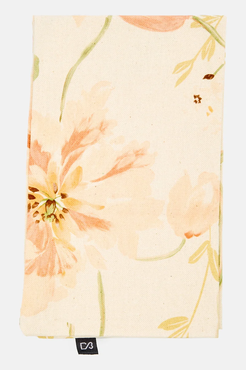 Muy Mucho Floral Printed Cushion Cover 30 x 50 cm, Beige Combo