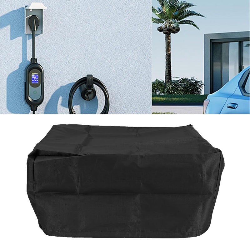 Charging Station Cover Sunlight Dust Proof Wall Mounted Waterproof Electric Car Charger for Home Use Black - Image 4
