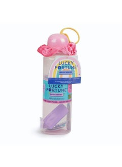 WowWee Lucky Fortune Magic Series Reusable Water Bottle Stickers Lucky Bracelet & Scrunchy Lucky H2O Water Bottle For Teens  - Image 1