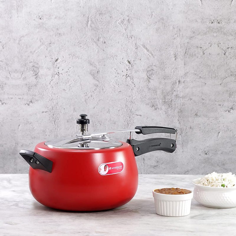 Wonderchef Regalia Pressure Cooker Inner Lid_Red_5L - Image 2