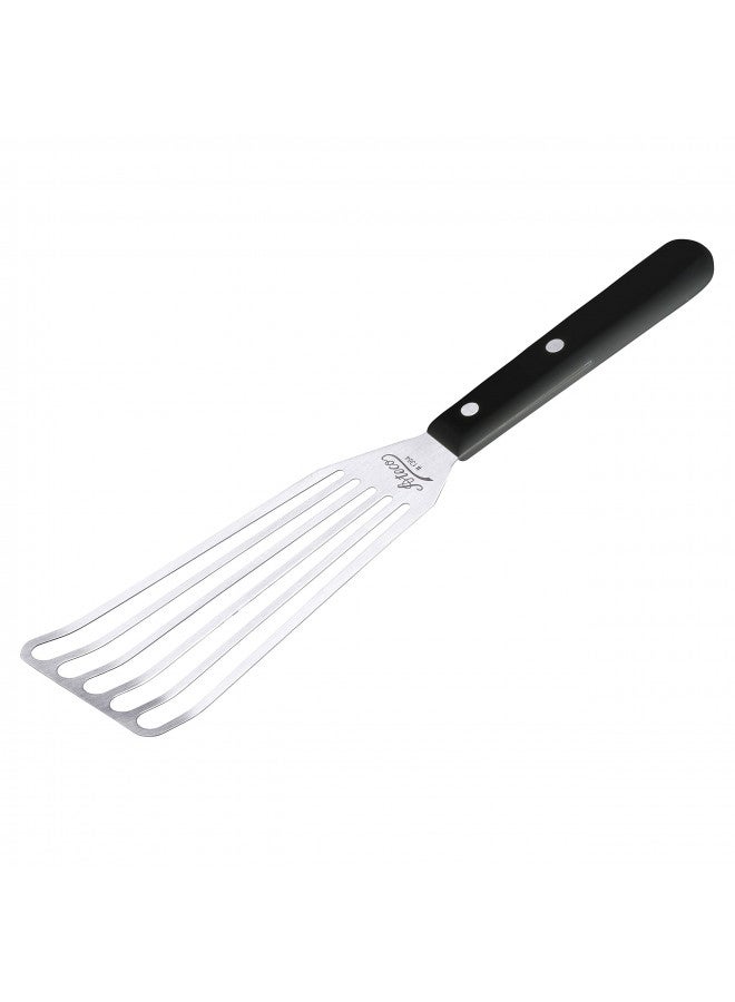 Ateco Slotted Spatula with 6 by 3-Inch Stainless Steel Blade, Plastic Handle, Dishwasher Safe - Image 1