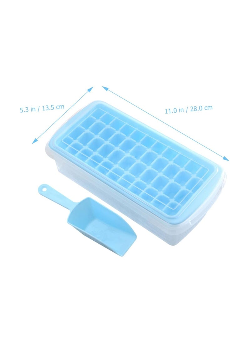 GROWSTEADY Ice Cube Tray Ice Cube Mold Container Frozen Cubes 44 Compartments with Lid for Bars Households Party  - Image 2