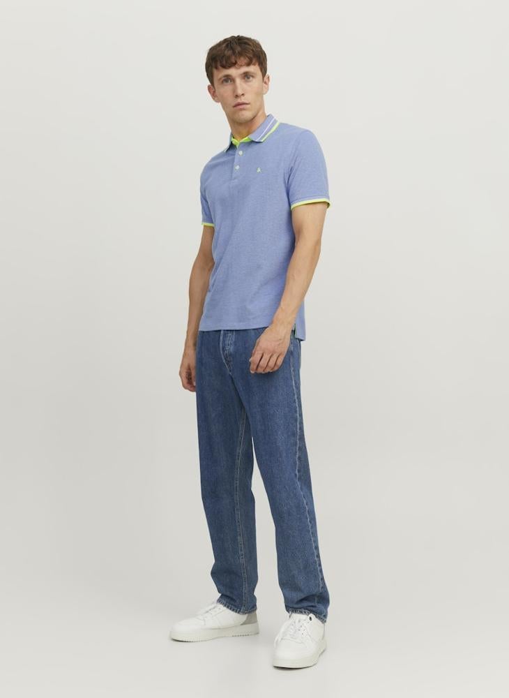 JACK & JONES Jjepaulos  Logo Print Polo Shirt  - Image 4