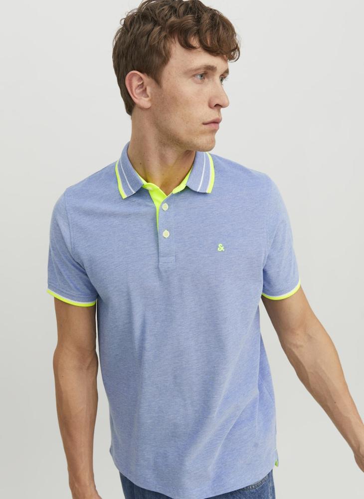 JACK & JONES Jjepaulos  Logo Print Polo Shirt  - Image 3