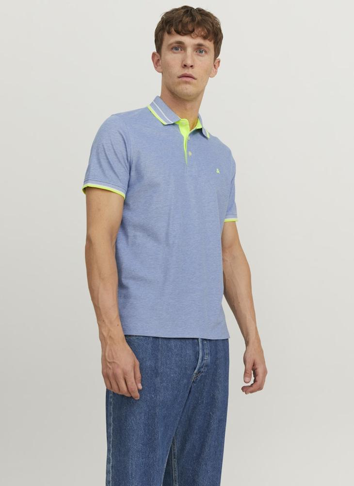 JACK & JONES Jjepaulos  Logo Print Polo Shirt  - Image 1