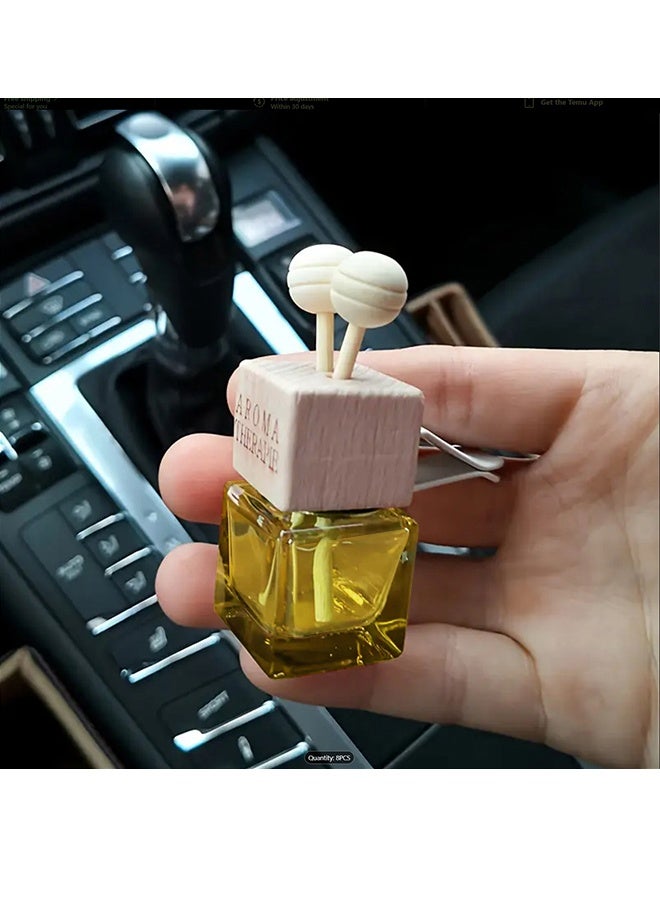 أروما زجاجة موزع الزيوت العطرية مع مشبك فتحة تهوية معطر جو للسيارة زجاجة موزع عطر للسيارة معطر جو للعلاج بالروائح العطرية - Image 2