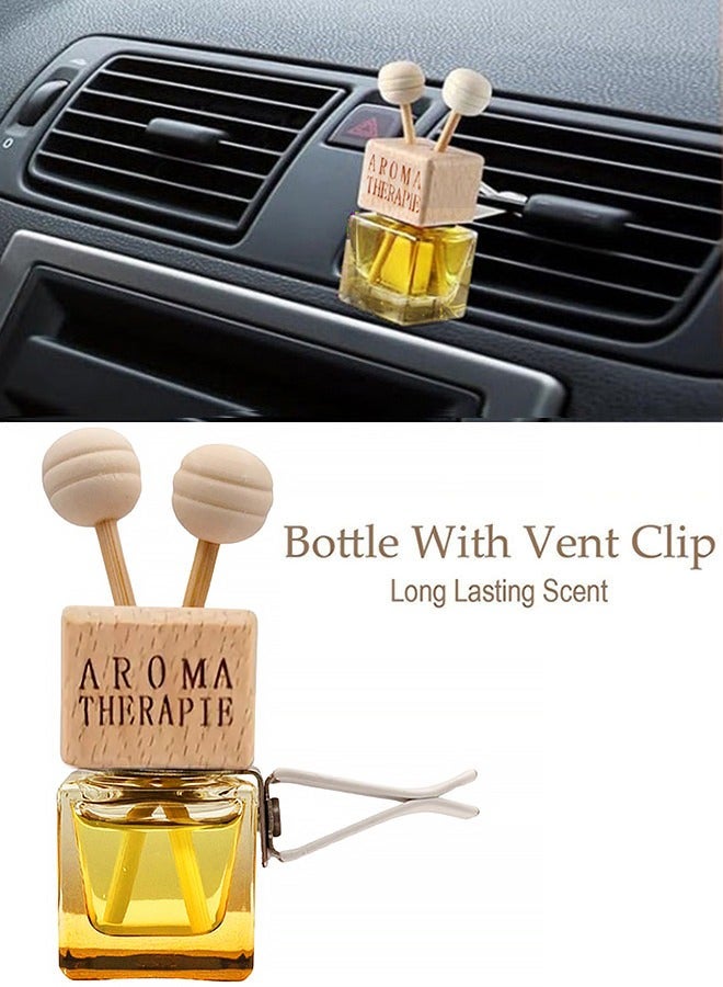 أروما زجاجة موزع الزيوت العطرية مع مشبك فتحة تهوية معطر جو للسيارة زجاجة موزع عطر للسيارة معطر جو للعلاج بالروائح العطرية - Image 1