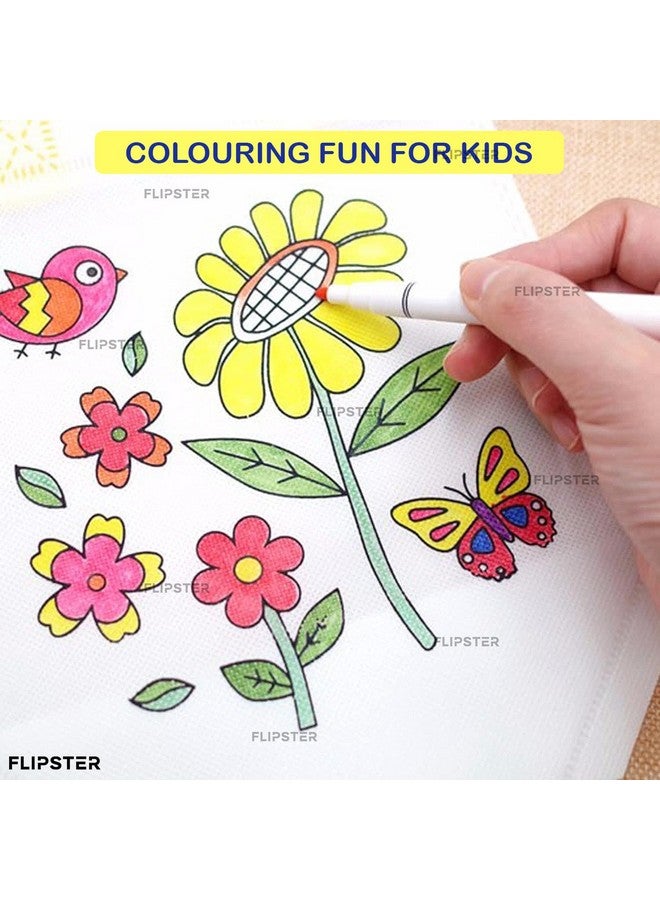 Flipster DIY Graffiti Return Gifts for Kids Party | Set of 60 | Return gift bags for Kids birthday | 10 x 12 Inches Reusable Colouring Bags for Painting Gift Bags for Kids Party - Image 2