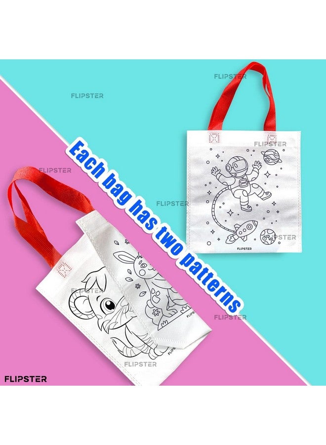 Flipster DIY Graffiti Return Gifts for Kids Party | Set of 60 | Return gift bags for Kids birthday | 10 x 12 Inches Reusable Colouring Bags for Painting Gift Bags for Kids Party - Image 3