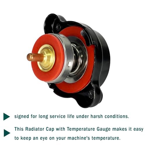 ZIMGLOBAL High Pressure Radiator Cap with Temperature Gauge Compatible with Honda Kawasaki Suzuki Yamaha Husqvarna Dirt Bike KTM,Polaris Ranger Motorcycle ATV Models 1.8 Bar Radiator Cap 25.6psi - Image 5