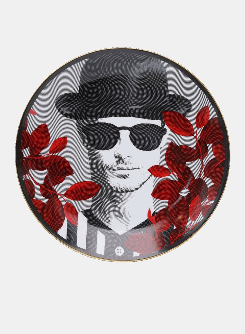 Baci milano Porcelain Plate "Mr. Black" – DIAM. 24 cm  - Image 1