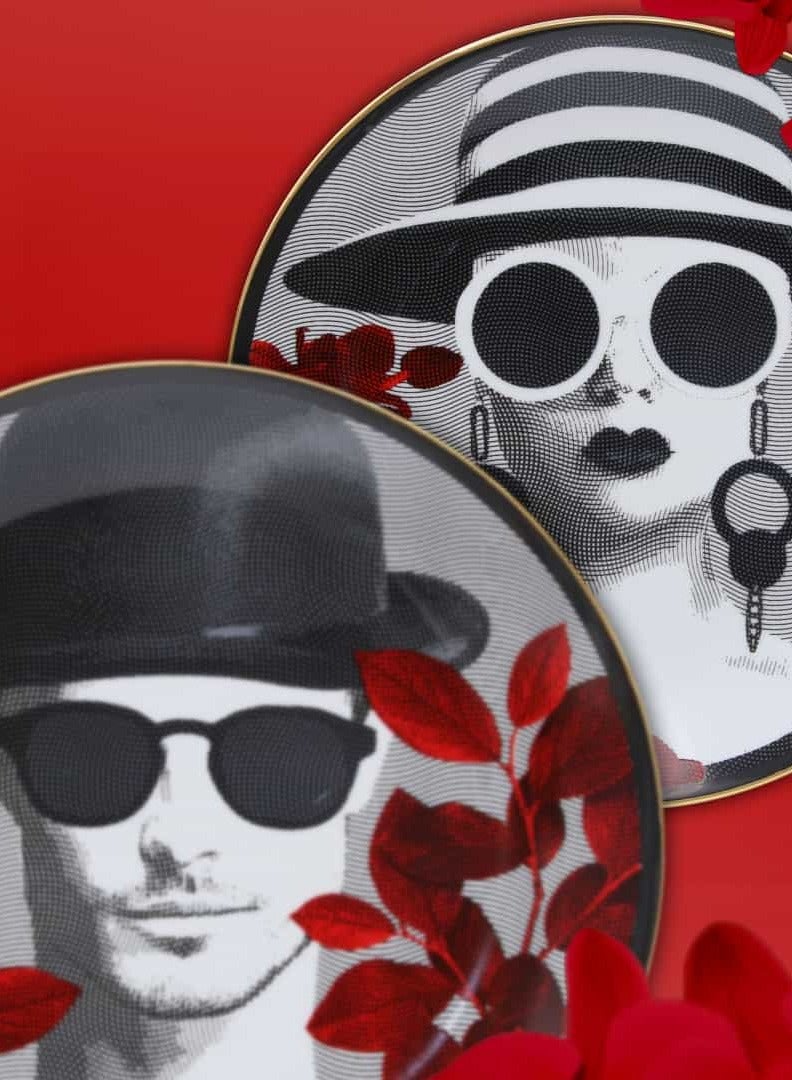 Baci milano Porcelain Plate "Mr. Black" – DIAM. 24 cm  - Image 2