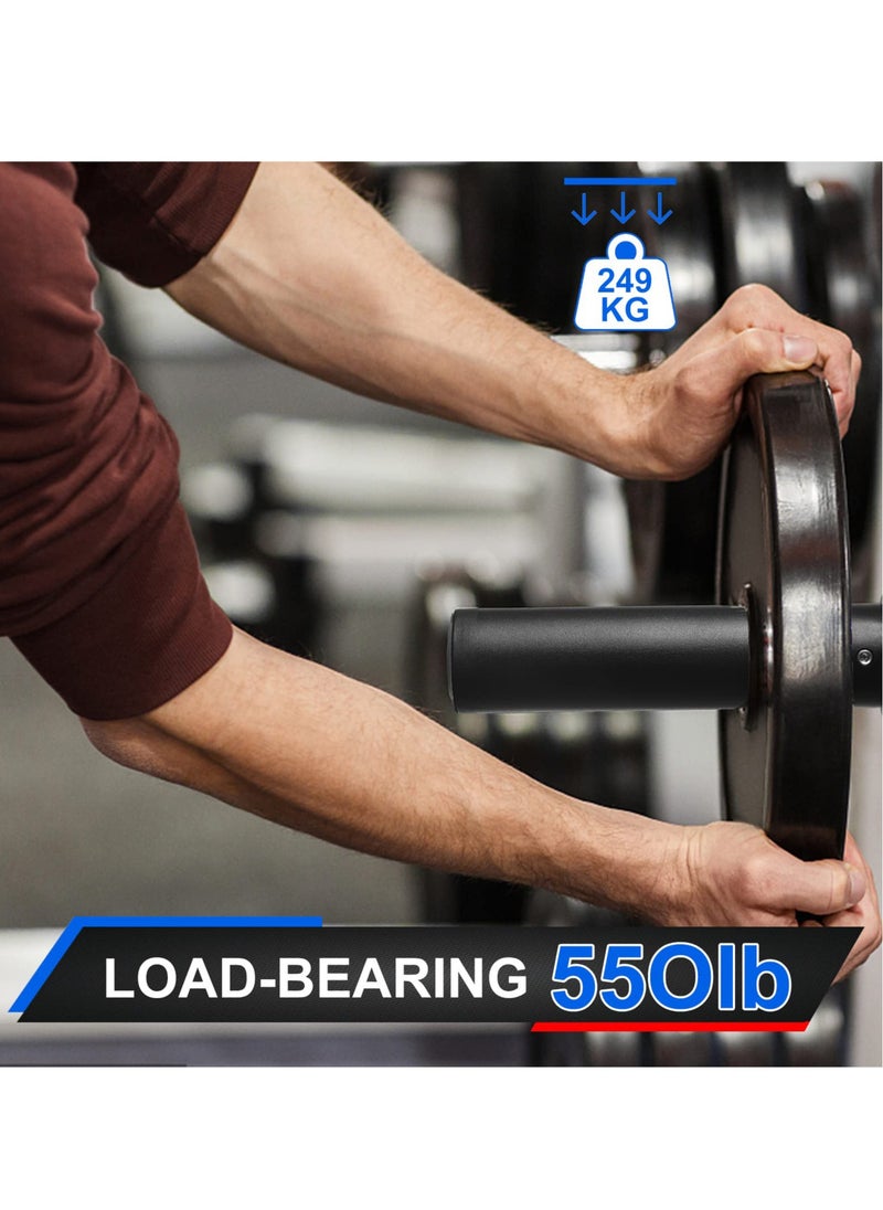 Excefore 2 PCS Olympic Adapter Sleeve, for 1" Standard Barbell Bars, Heavy Duty Nylon and Removable end Cap  - Image 2