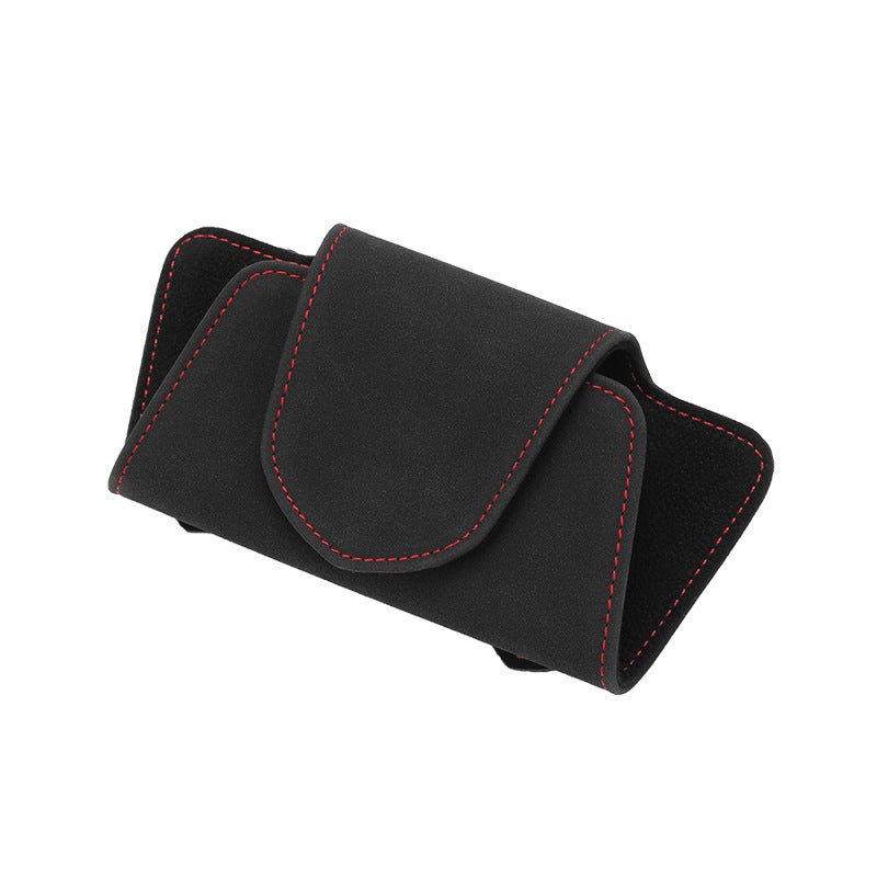 Generic Car Sun Visor Glasses Case Holder Black  - Image 3