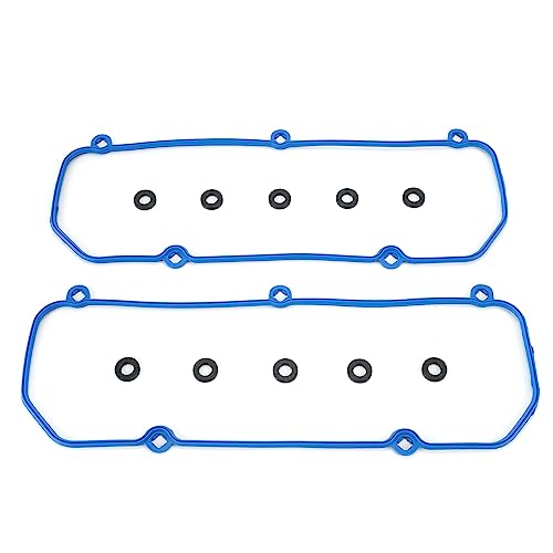 MPLUS OE SOLUTION AUTOPARTS MPLUS VS50441R Engine Valve Cover Gasket Set Replace for Ford 1997-2002 E150 E250 Econoline, 1997-2008 F150 4.2L, 2004-2007 FREESTAR 3.9L 4.2L, 1994-2004 Mustang 3.8L, for Mercury 2004-2007 Monterey - Image 2