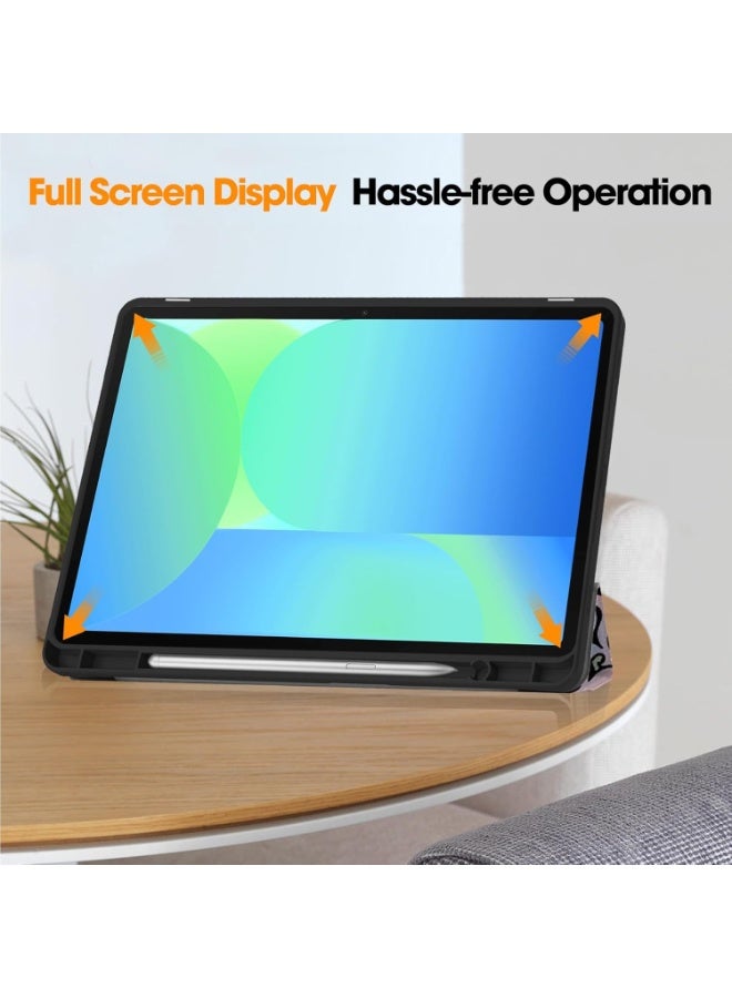 CHEROSIN Tablet Case for Samsung Galaxy Tab S10 FE / S9 FE 10.9-Inch with Pen Slot Lightweight Trifold Stand Smart Case Shockproof and Drop-proof Cover with Auto Wake/Sleep - Image 4