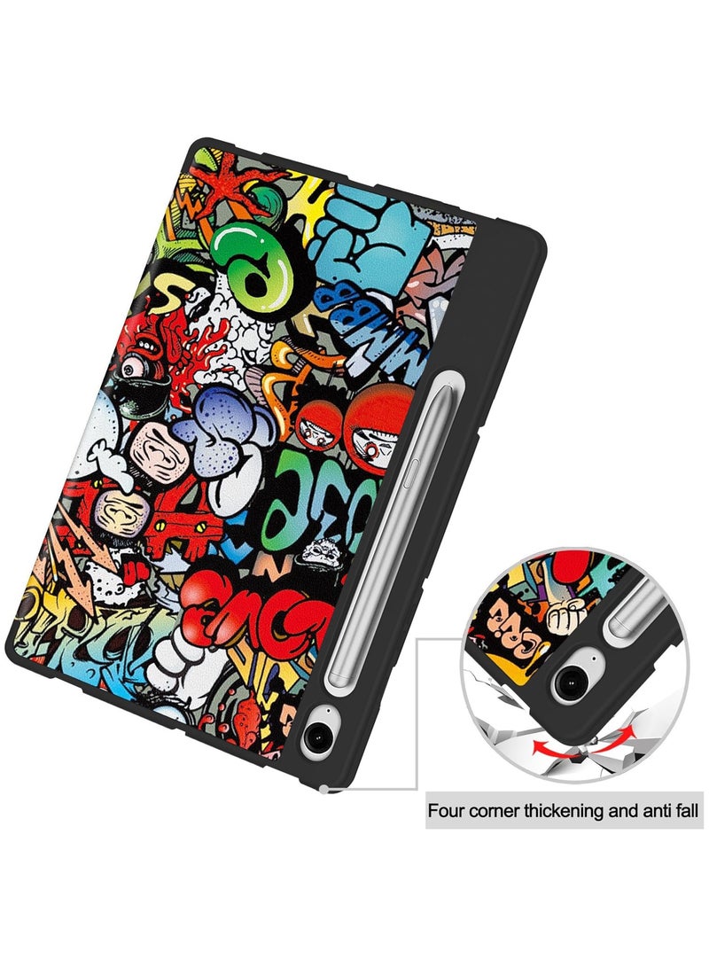 CHEROSIN Tablet Case for Samsung Galaxy Tab S10 FE / S9 FE 10.9-Inch with Pen Slot Lightweight Trifold Stand Smart Case Shockproof and Drop-proof Cover with Auto Wake/Sleep - Image 3
