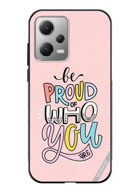 Protective Case Cover For Xiaomi Redmi Note 12 Be Proud Of Who Youare  Design Multicolour