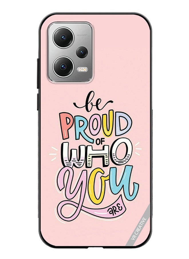 Protective Case Cover For Xiaomi Redmi Note 12 Be Proud Of Who Youare  Design Multicolour