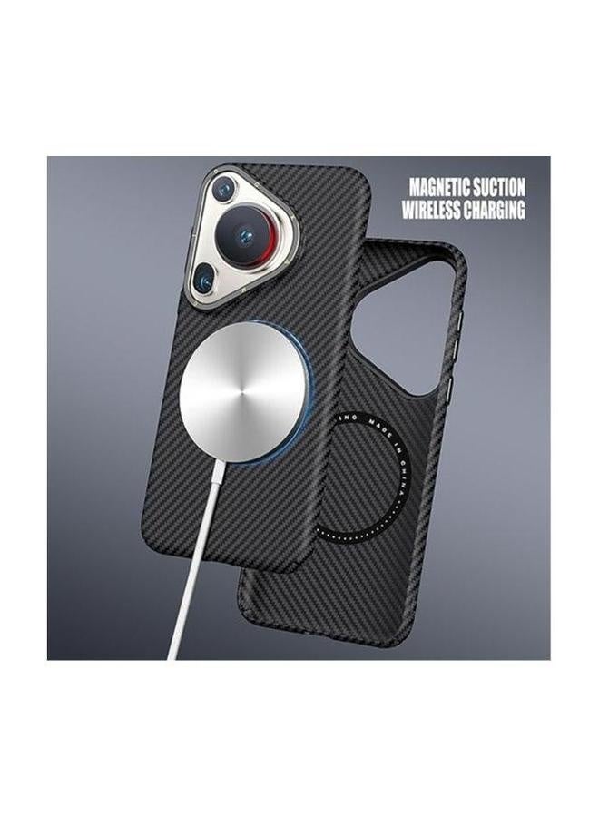 Magnetic Case Compatible with Huawei Pura 70 Pro/70 Pro Plus, Carbon Fiber, 【Compatible Mag-Safe】 Lightweight Slim Anti-fall  - Image 2