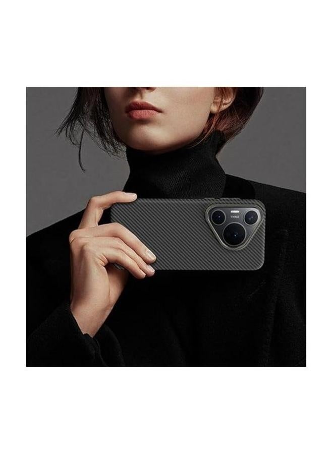 Magnetic Case Compatible with Huawei Pura 70 Pro/70 Pro Plus, Carbon Fiber, 【Compatible Mag-Safe】 Lightweight Slim Anti-fall  - Image 5
