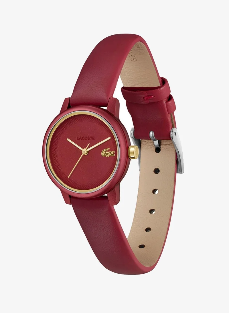 Lacoste  L12Sw Analogue Quartz Movement Watch Leather Strap - 2001439 for Women | Best Price UAE