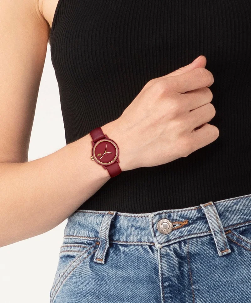 Lacoste  L12Sw Analogue Quartz Movement Watch Leather Strap - 2001439 for Women | Best Price UAE