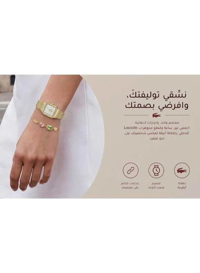 Lacoste  L12Sw Analogue Quartz Movement Watch Leather Strap - 2001439 for Women | Best Price UAE