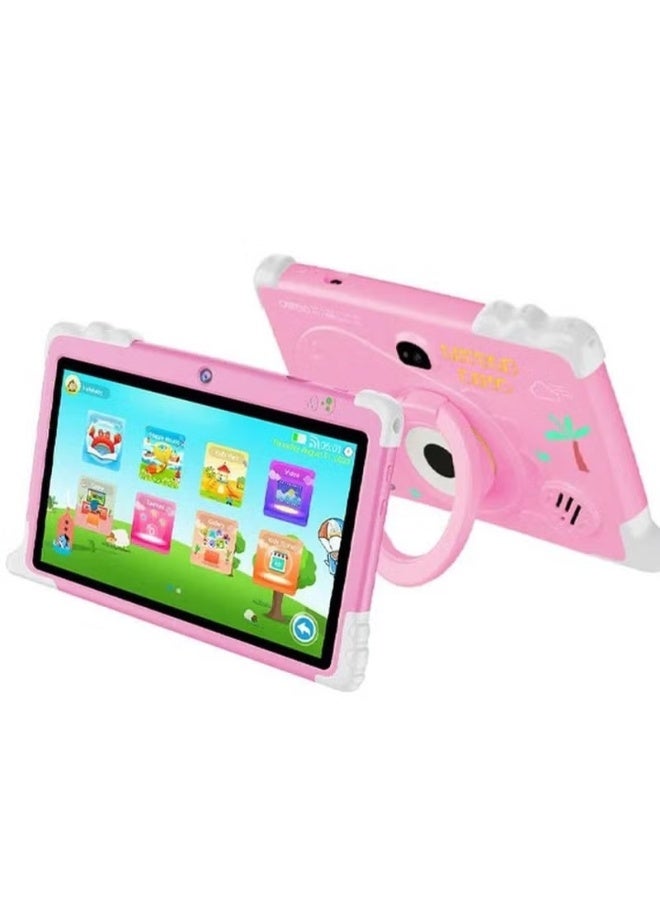 Oteeto Oteeto Tab K2 Kids Tablet – 7" HD Display, Android, Parental Control, Learning Apps, WiFi, Kid-Proof Case – Educational Tablet for Kids (Ages 3–12), Pink - Image 1