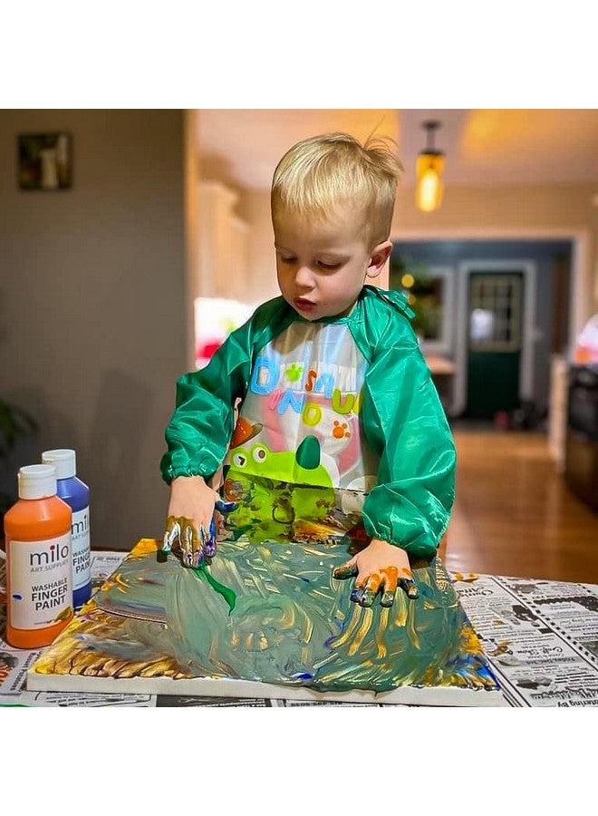 milo Kid's Washable Finger Paint Set of 8 Colors | 16 oz Bottles | Safe and Non-Toxic | Made in the USA | Art & Craft Paints for Kids, Toddlers, Pre School Supplies Painting Set for Children | Easy - Image 3