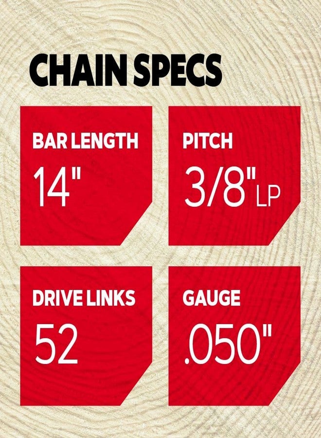 Oregon S52T 2-Pack AdvanceCut 14-Inch Chainsaw Chain Fits Craftsman, Echo, Homelite, Poulan, Grey - Image 4