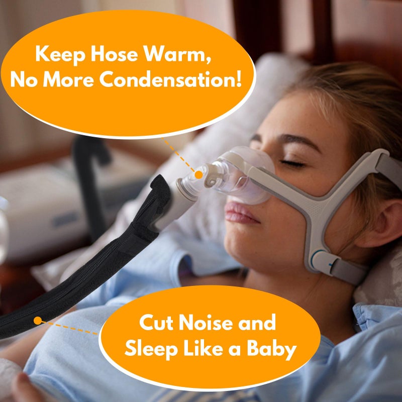 Healvaluefit 6ft 4inches CPAP Hose Cover for ResMed AirSense 11 & 10 Tubing, Cat Proof CPAP Tube Cover Full Length Zipper, Easy to Install and Remove - Image 3