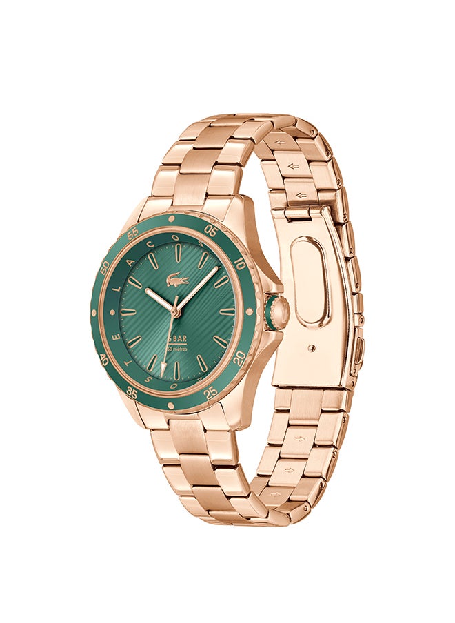 LACOSTE ساعة يد نسائية من الستانلس ستيل بعقارب دائرية الشكل 2001372 - 36 ملم  - Image 2