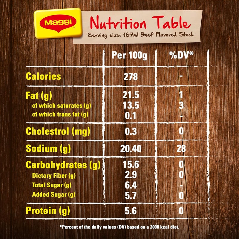 Maggi مكعبات مرق لحم البقر من ماجي - عبوة من 24 - Image 3